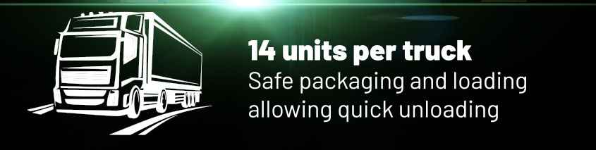 disclaimer tells 14 is the number of x-eco transportable per truck 