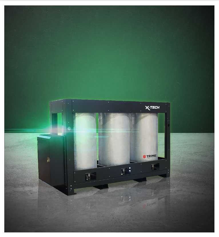 a Trime X-Tech filtration system, a specific sewage treatment that works with wash bays to allow the recycling water system