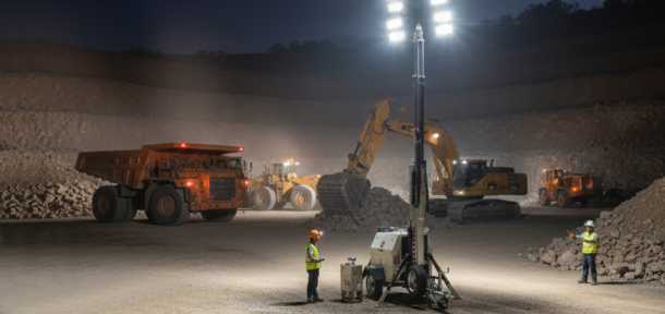 a Trime X-MINE 3600 working in a wide mining area