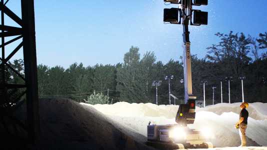 a Trime Lighting Tower working in mining sector