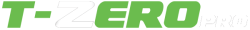 The T-ZERO pro logo, a range of green machines designed to drastically reduce fuel consumption, noise and CO₂ emissions on construction sites.