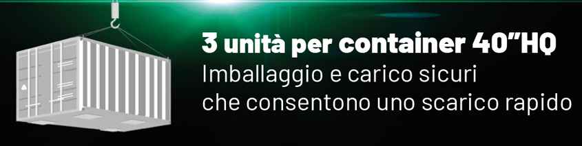 l'icona indica che 3 è il numero di X-Mine trasportabili in un container.