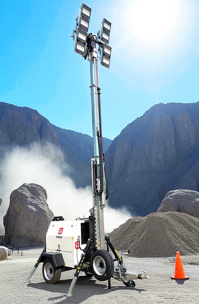 a Trime X-MINE 3600 working in a wide mining area