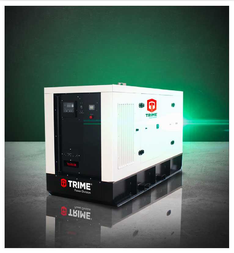 Un groupe électrogène diesel Trime conçu pour le marché de la location, capable de fournir des performances élevées dans des environnements difficiles.