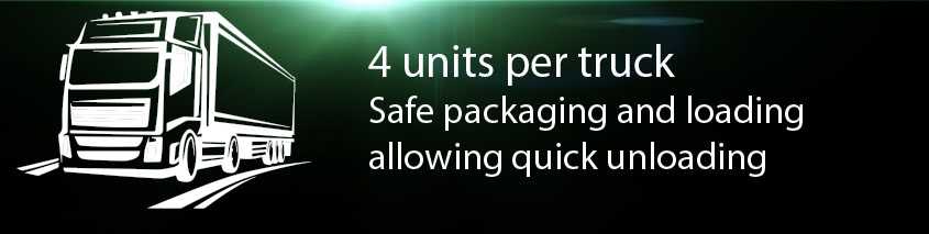 disclaimer tells 4 is the number of x-solar transportable per truck 
