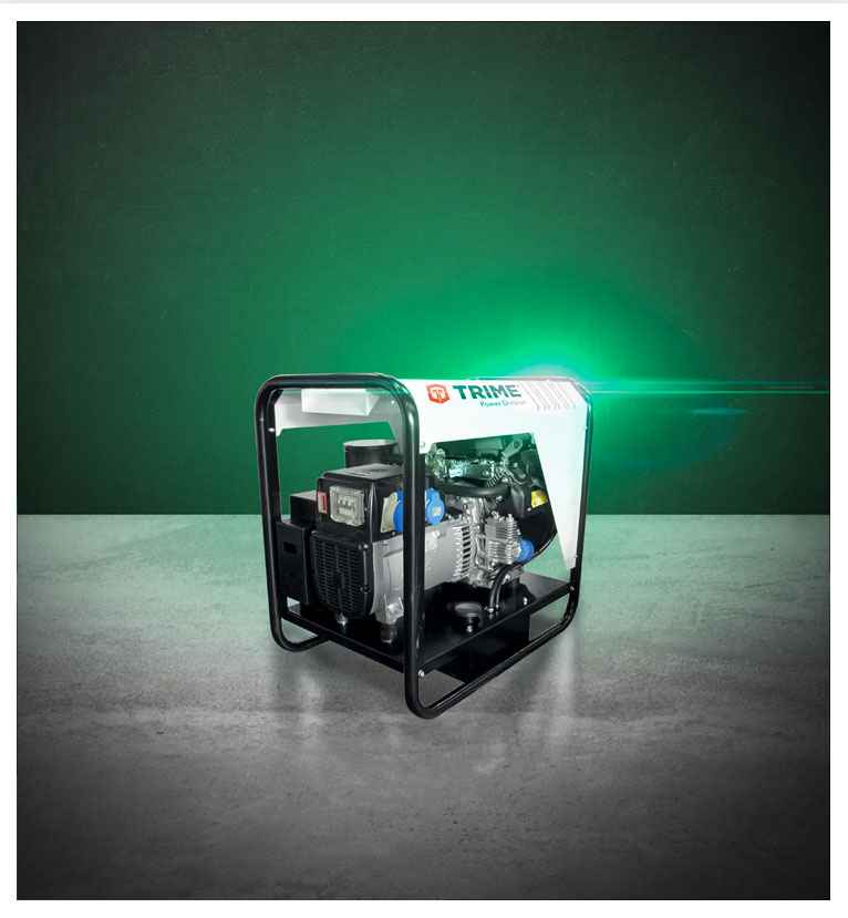 A Trime portable gasoline power generators lightweight and easy to transport for worksite and events