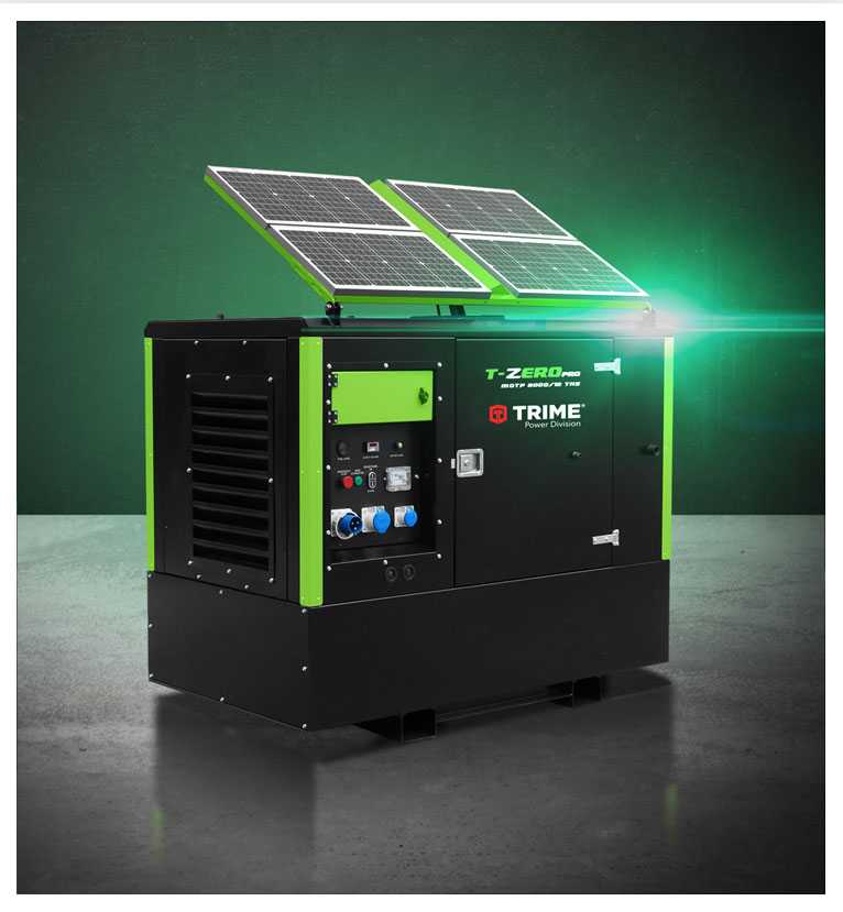 a solar hybrid trime power generators 12 kVA combined power