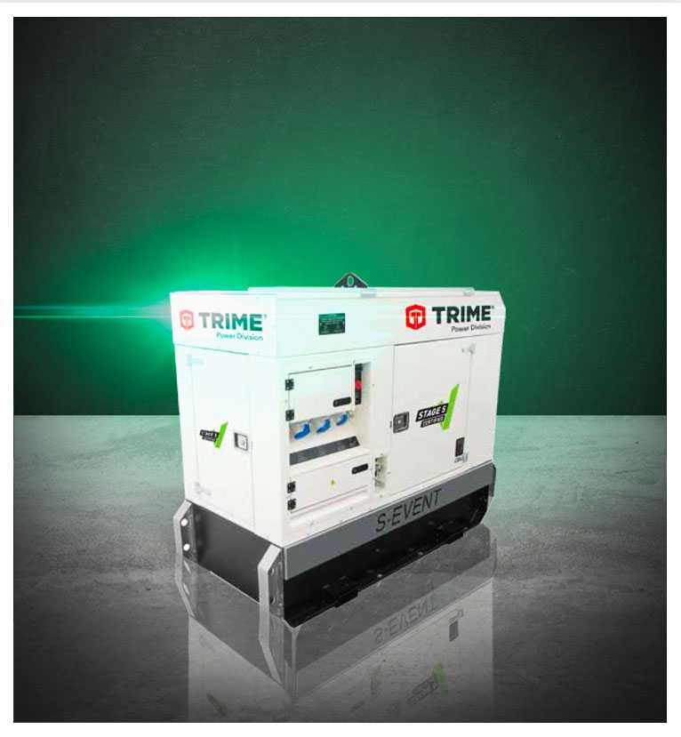 A Trime super super silent diesel generator designed for provide power with extremely low noise emissions