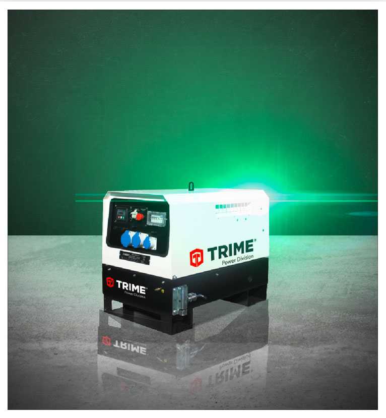 Un générateur électrique portable Trime, léger, facile à transporter et à mettre en service