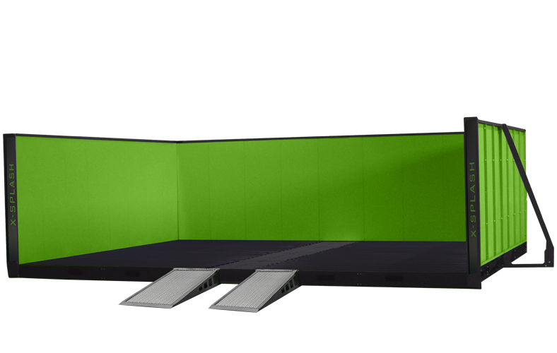 Ein Trime X-SPLASH X-8 Waschbucht-Reinigungssystem