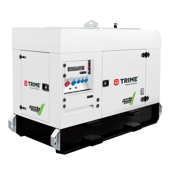 A Trime S-Event a super silent full diesel engine power generator with soundproof canopy designed for events and gigs
