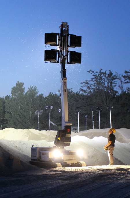 A Trime special lighting tower designed for mining sector