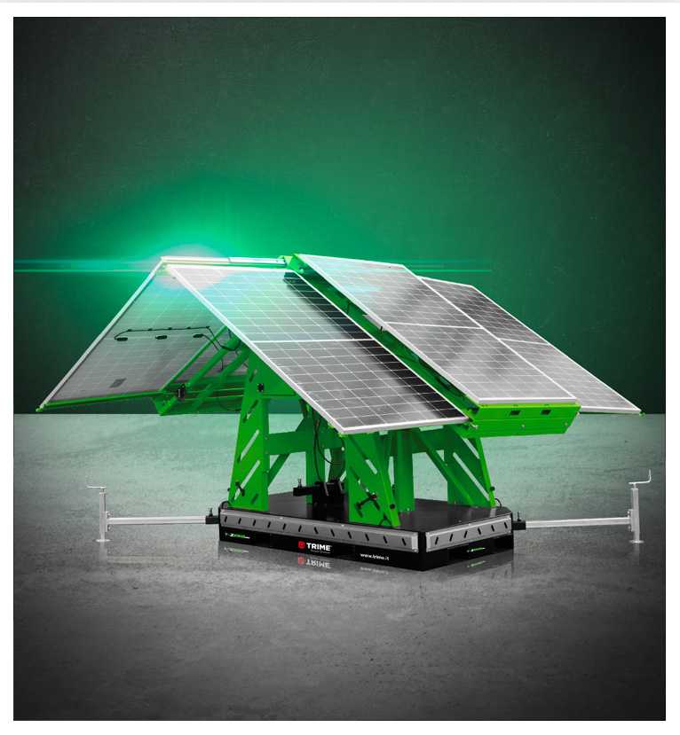 Une station de panneaux solaires Trime, une solution verte pour maximiser l'énergie durable