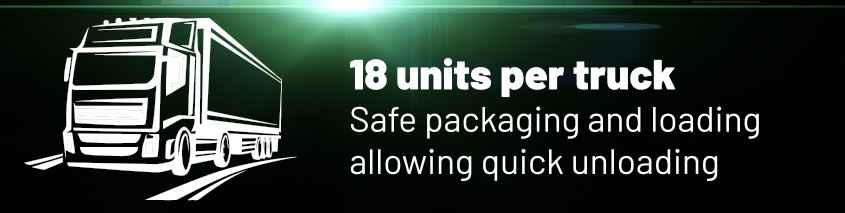 disclaimer tells 18 is the number of x-start transportable per truck 