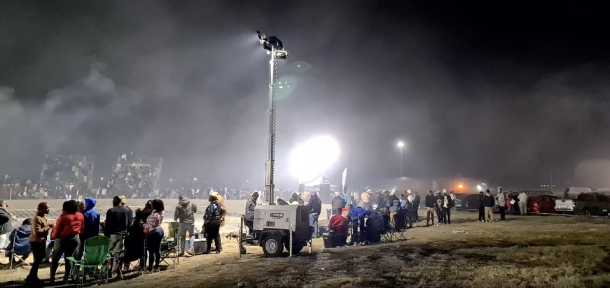 Trime X-ECO Full Diesel Engine Lighting Tower working in a Rally
