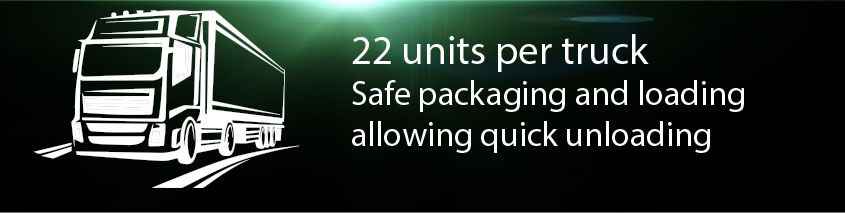 disclaimer tells 22 is the number of x-box transportable per truck 