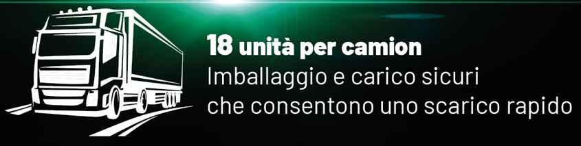 l'icona indica che 18 è il numero di x-start trasportabili per camion.