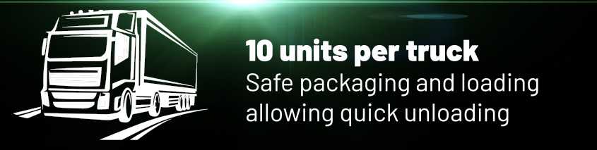 disclaimer tells 10 is the number of x-double transportable per truck 