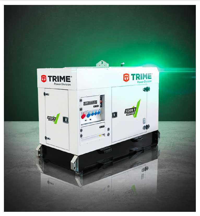 A Trime super super silent diesel generator designed for provide power with extremely low noise emissions