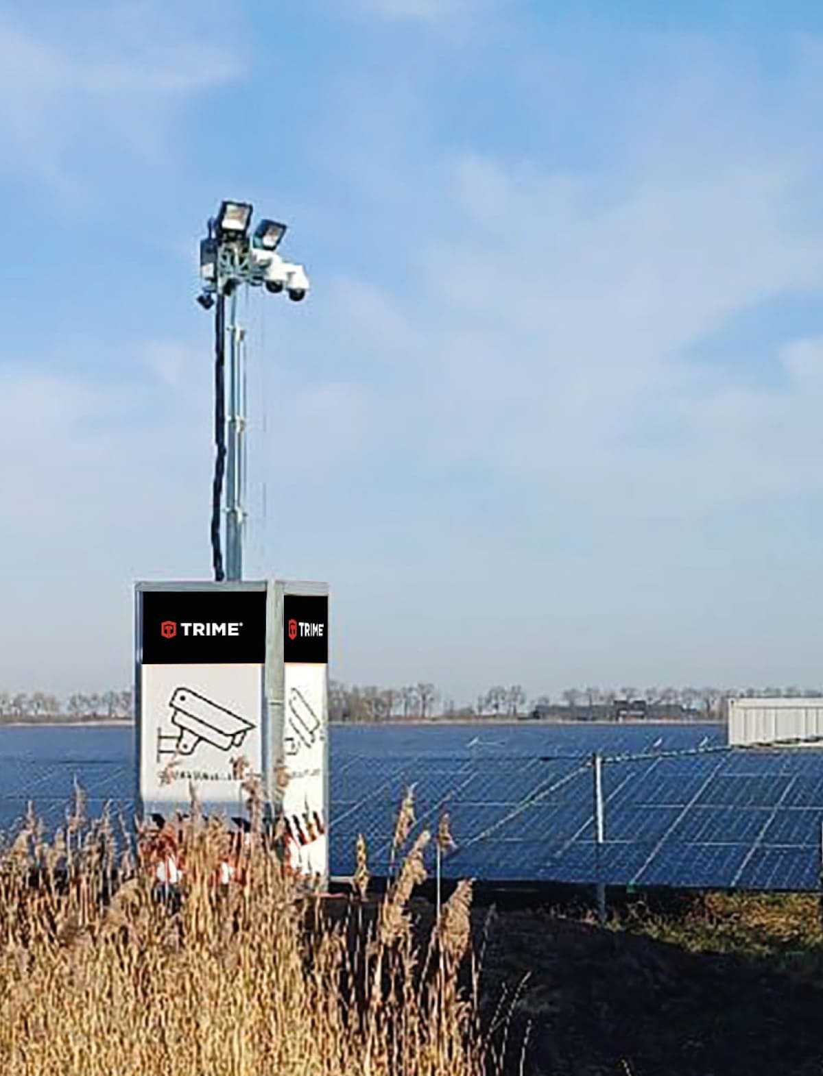a Trime X-Protection monitoring a solar farm